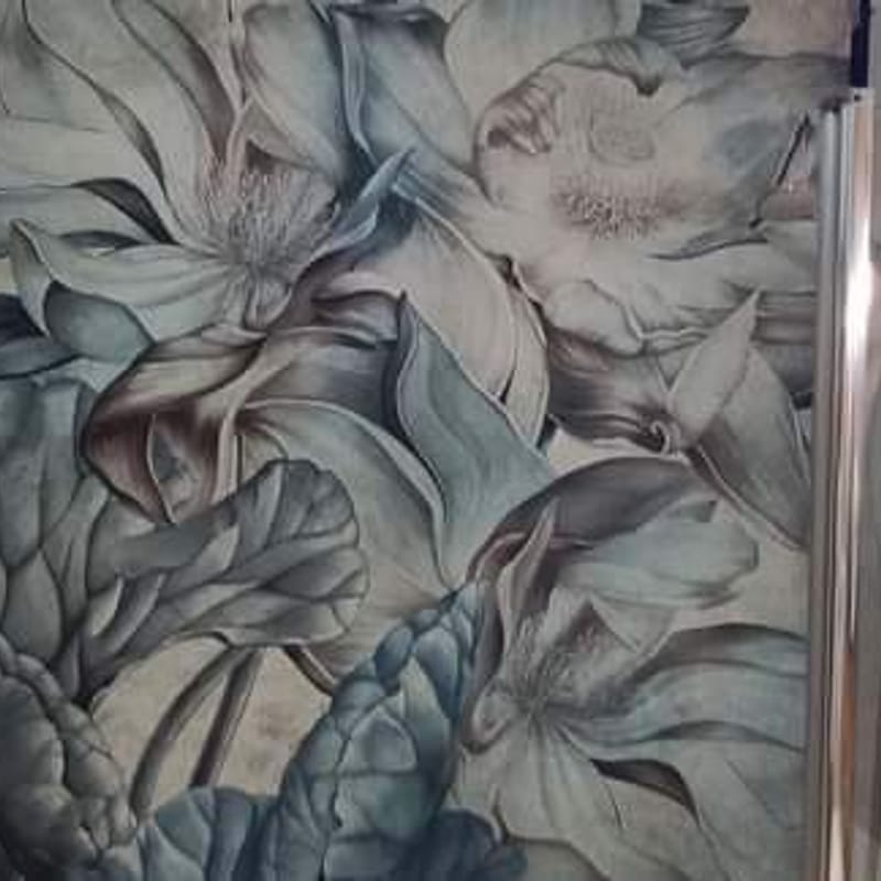 Floral mural installation — photo 3
