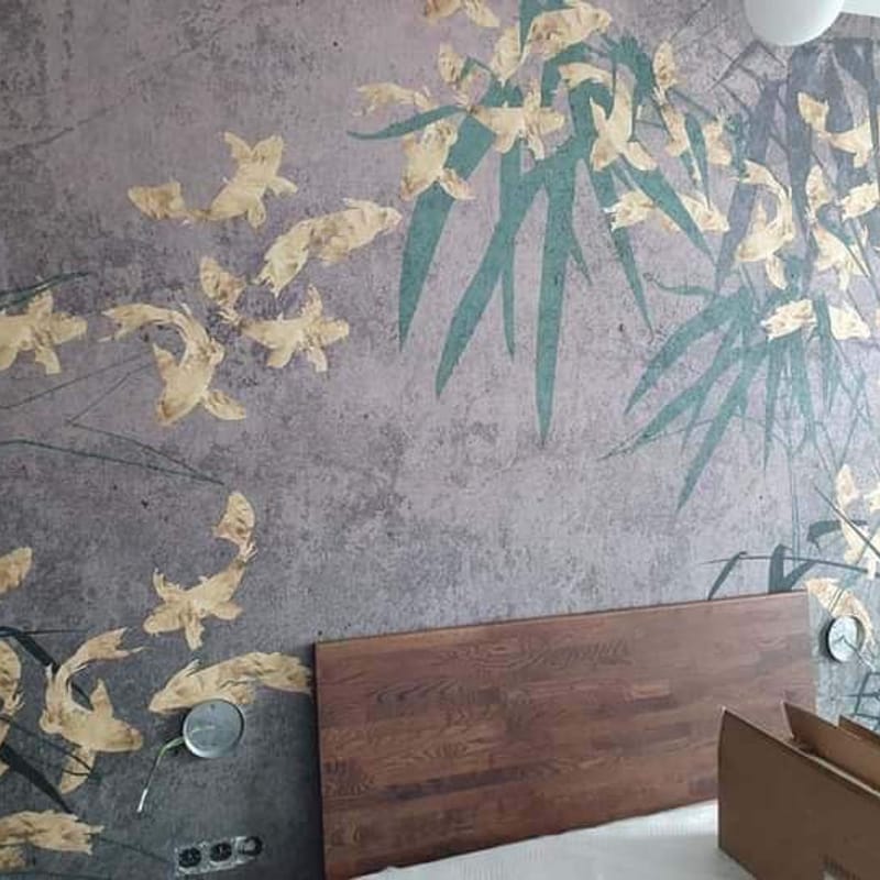 Tropical mural installation — photo 2